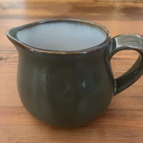 Vintage Sango Nova Green Sugar Bowl & Creamer Set Stoneware Mid-Century Modern - Picture 2 of 7